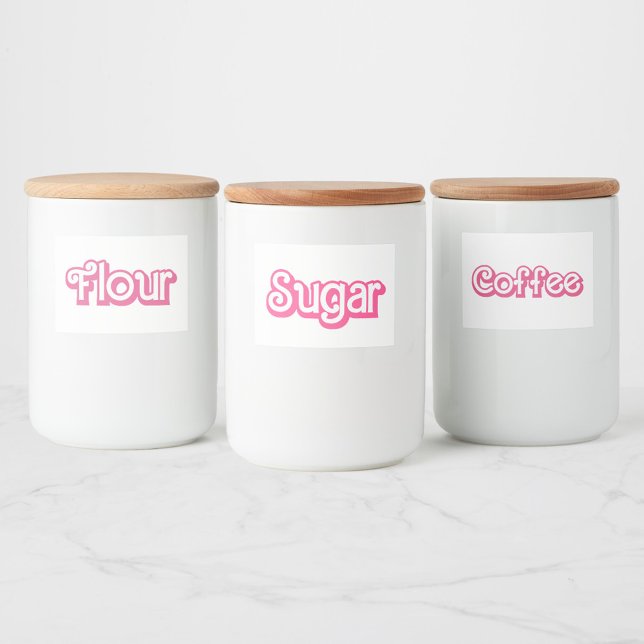 Retro Girly Coffee Food Label (Creator Uploaded)
