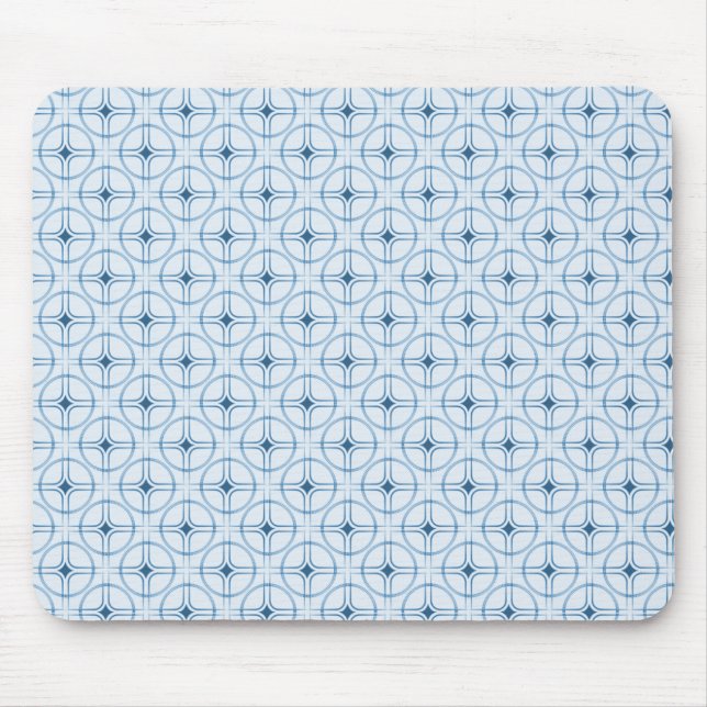 Retro Glam Mousepad, Royal Blue Mouse Pad (Front)