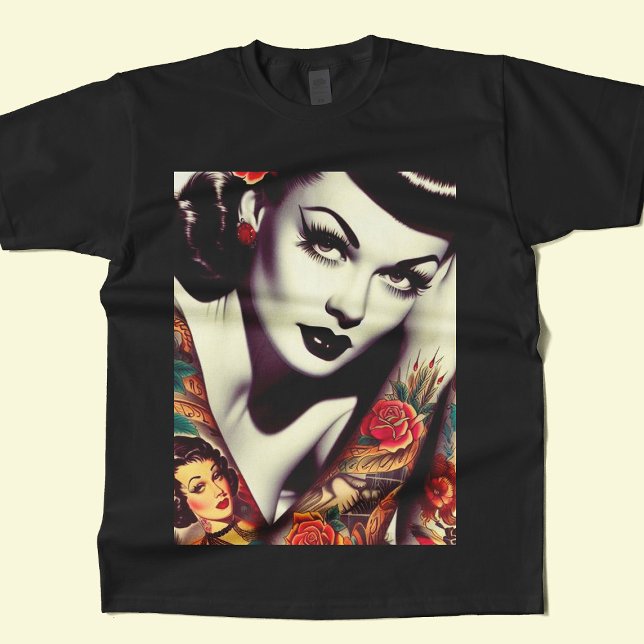 Retro Glam Pin-up T-Shirt (Creator Uploaded)