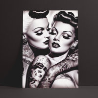 Retro Glam Tattoo Girls