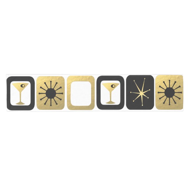 Retro Glamourous Gold Table Runner (Horizontal)
