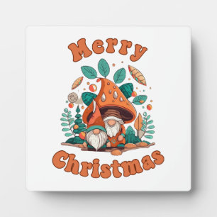 Retro Gnome Christmas Plaque