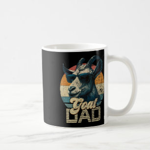 Retro Goat Dad Best Goat Daddy Funny Fathers Day  Coffee Mug
