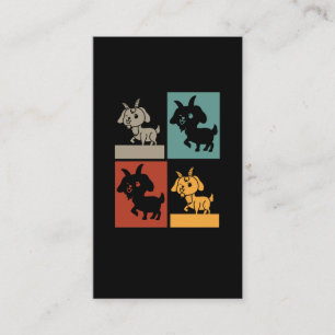 Retro Goats Farm Cute Baby Goats Business Card
