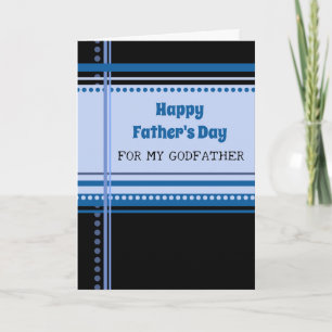 Retro Godfather Happy Father's Day Card