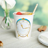 Retro Gold Alarm Clock with Blue Trim Timepiece