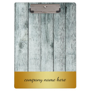 Retro Gold Badge Beige Bamboo Texture Pattern Clip Clipboard