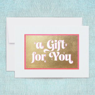 Retro Gold Gift Card