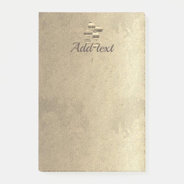 Retro Gold Holiday Vibe Post-it Notes (Front)