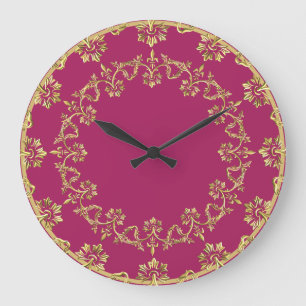 Retro Gold Large Clock