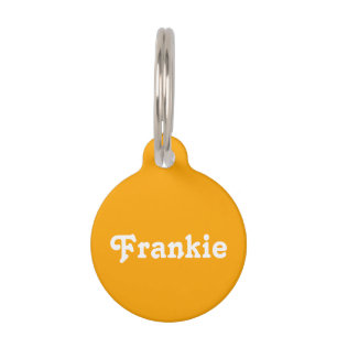 Retro Gold Pet Tag