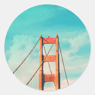 Retro Golden Gate San Francisco Sticker