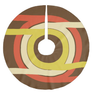 Retro Golden Ratio inspired design. Brushed Polyester Tree Skirt