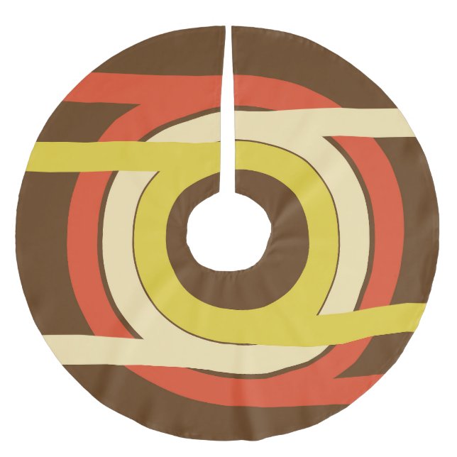 Retro Golden Ratio inspired design. Brushed Polyester Tree Skirt (Front)