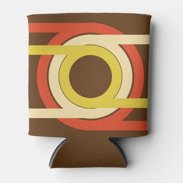 Retro Golden Ratio inspired design. Can Cooler (Front)