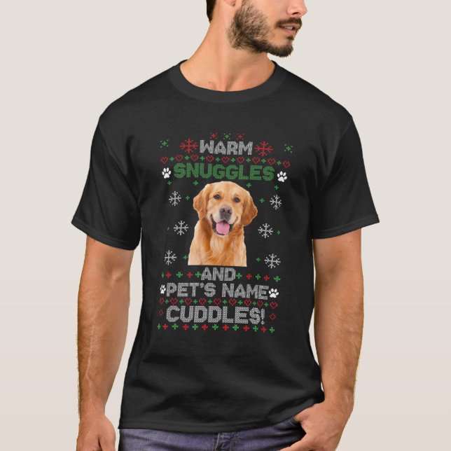 Retro Golden Retriever  Dog T-Shirt (Front)