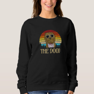 Retro Goldendoodle The Dood Dog Mom Dad Dog Vinta Sweatshirt