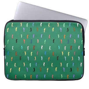 Retro Golf Pattern Laptop Sleeve
