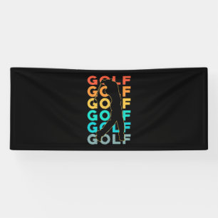 Retro Golfer Banner