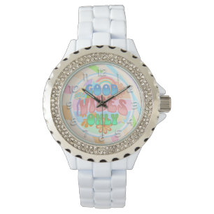Retro Good Vibes Only Vintage Colours Watch