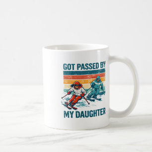 Retro Got Ped By My Daughter Funny Skiing Ski Love Coffee Mug