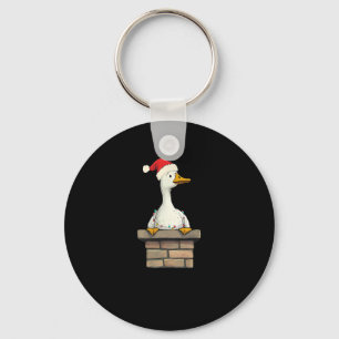 Retro Got Too Silly Christmas Funny Santa Silly Go Keychain