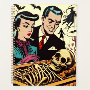 Retro Goth Couple Comics Planner