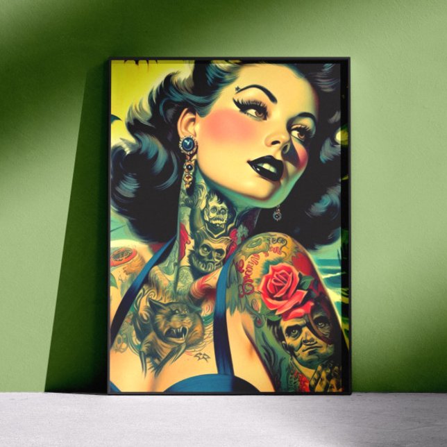 Retro Goth Pinup Poster (Creator Uploaded)