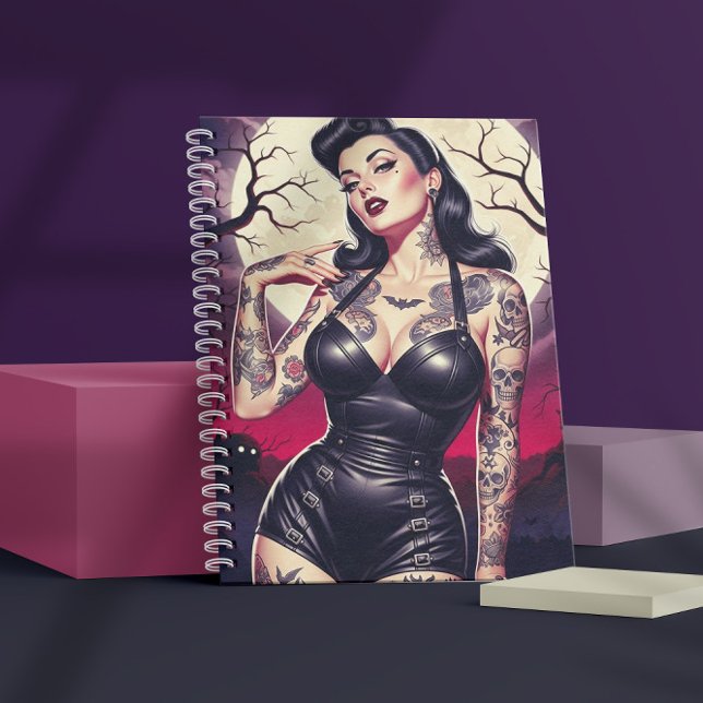Retro Gothic Girl Notebook (Creator Uploaded)