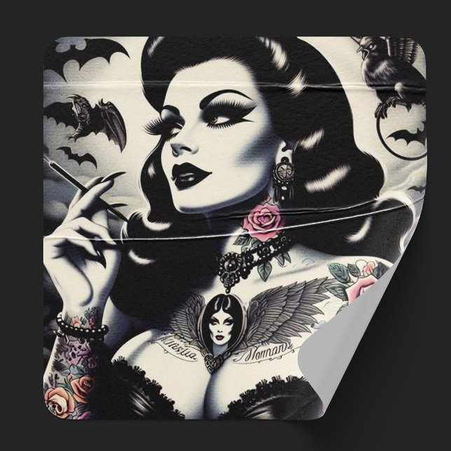 Retro Gothic Tattooed Girl (Creator Uploaded)