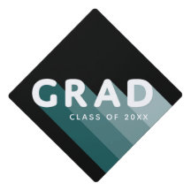 Retro Grad Green Black Fun