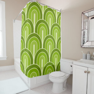 Retro Gradated Geometric Fan Pattern