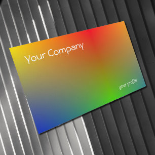 Retro gradient Business Card