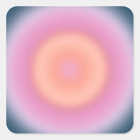 Retro Gradient Dark Blue And Pink Abstract Aura