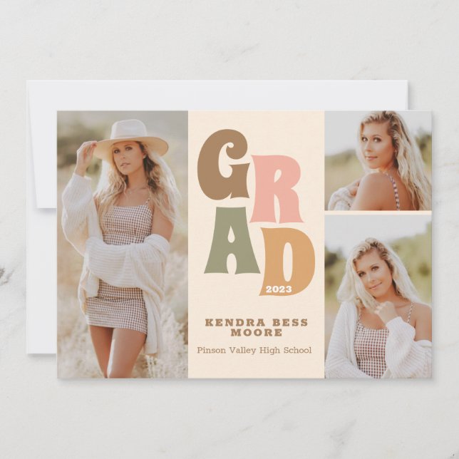 Retro Graduation Announcement (Front)