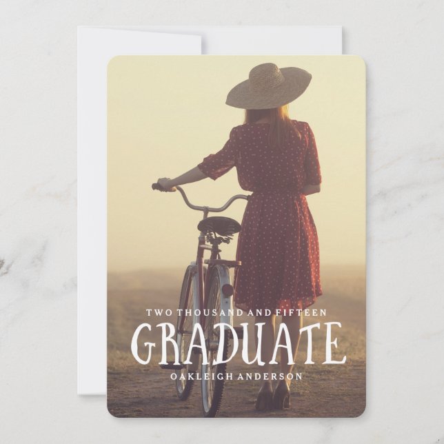 Retro Graduation Party Invitation (Front)