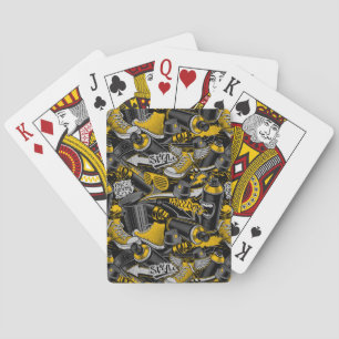 Retro Graffiti Urban Street Pattern Playing Cards