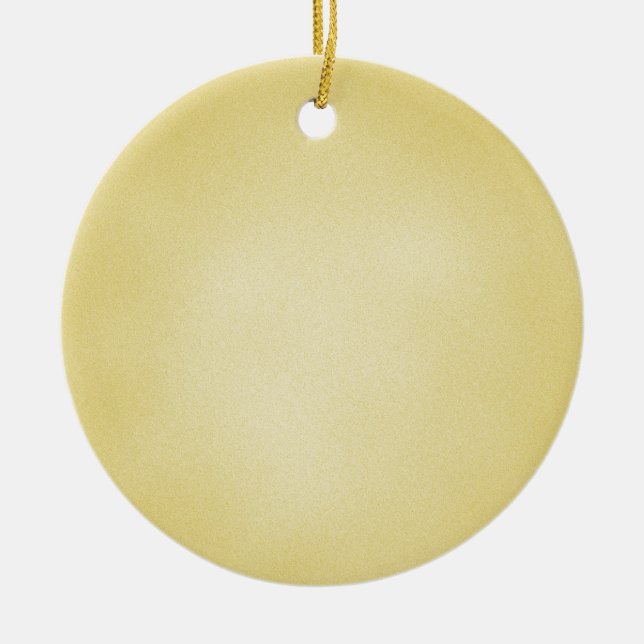 Retro Grainy Beige Background Ceramic Ornament (Front)