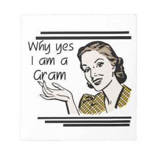 Retro Gram Gifts Notepad
