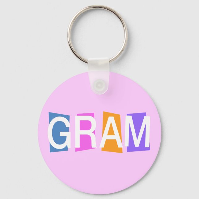 Retro Gram Keychain (Front)
