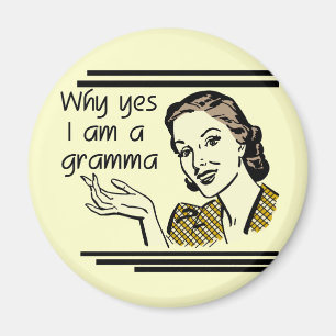 Retro Gramma T-shirts and Gifts Magnet