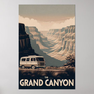 Retro Grand Canyon Adventure Poster