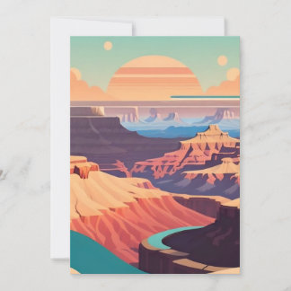 Retro - Grand Canyon Invitation