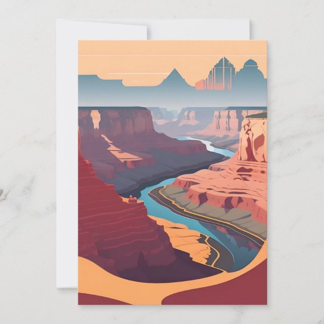 Retro - Grand Canyon Invitation (Front)