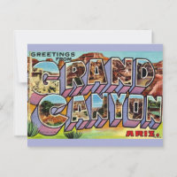 Retro Grand Canyon Postcard