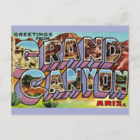Retro Grand Canyon Postcard