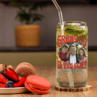 Retro Grand est la chèvre Photo Can Glass