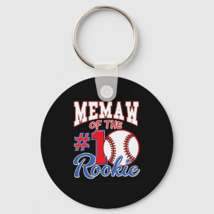 Retro Grandma Memaw Of The Number 1 Rookie Sell Keychain