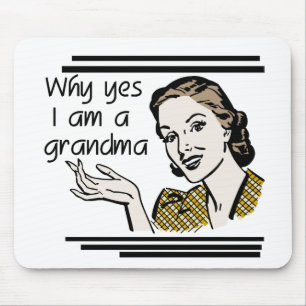 Retro Grandma T-shirts and Gifts Mouse Pad