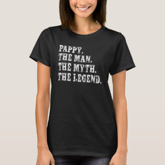 Retro Grandpa  Men Pappy The Man The Myth The Lege T-Shirt